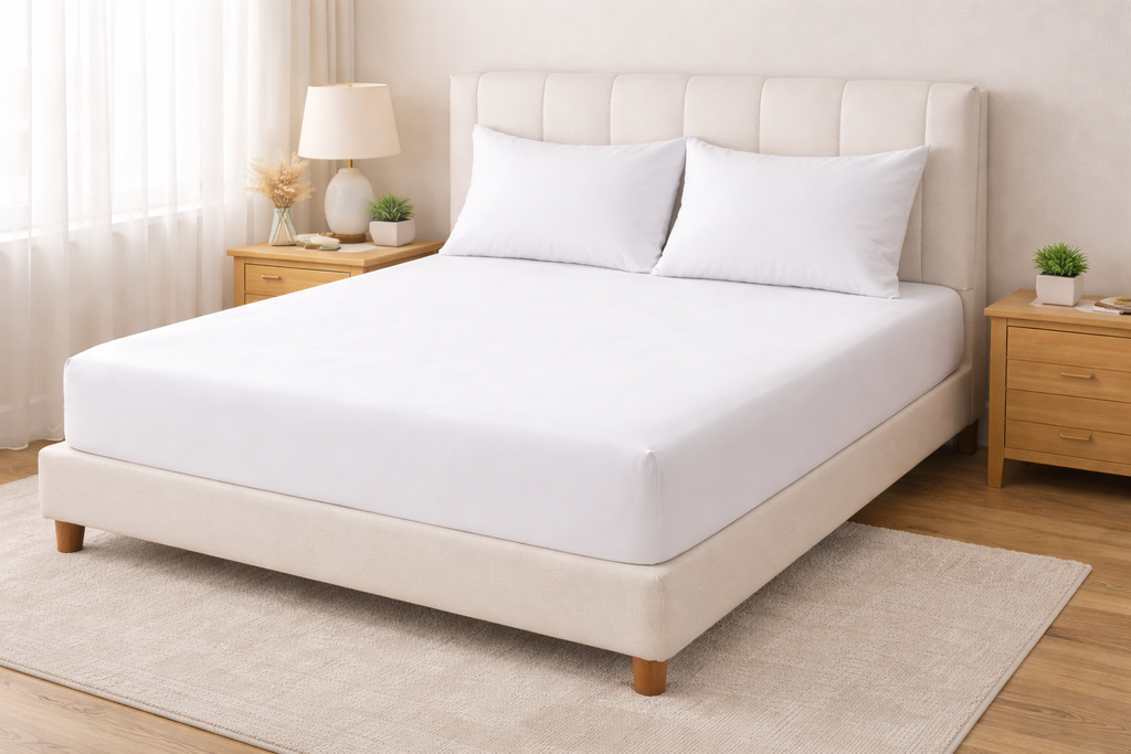 Long Staple Cotton Sateen Fitted Sheet