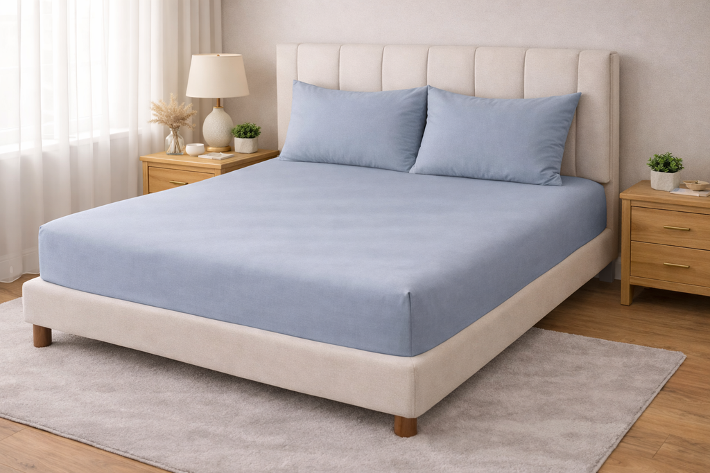 Long Staple Cotton Sateen Fitted Sheet